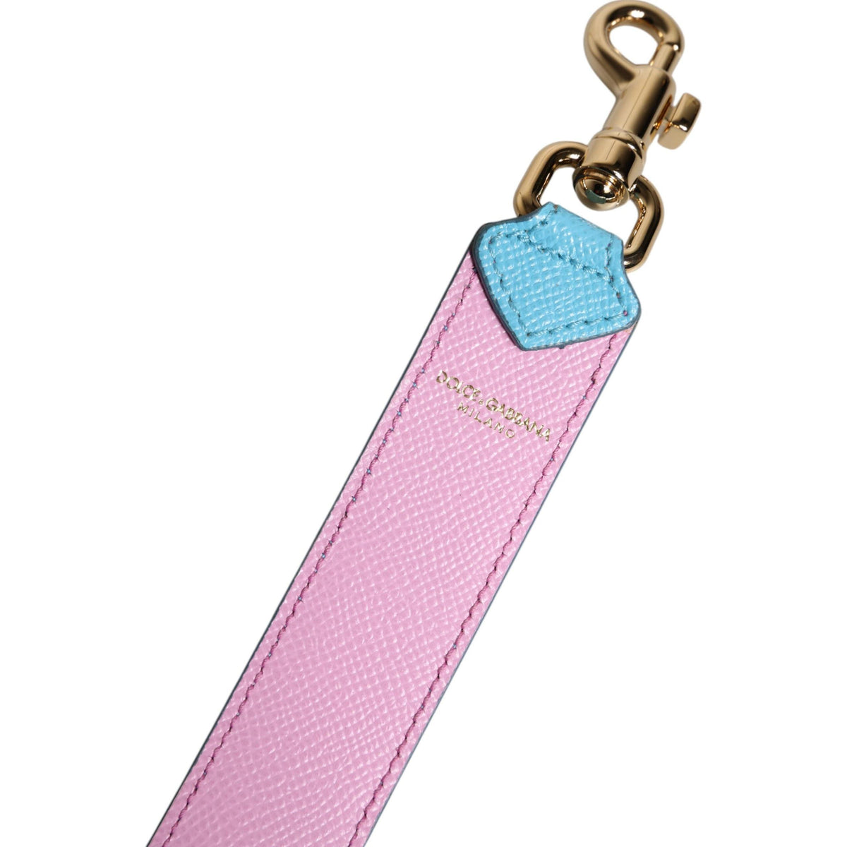 Dolce & Gabbana WMB438 pink and blue leather bag strap