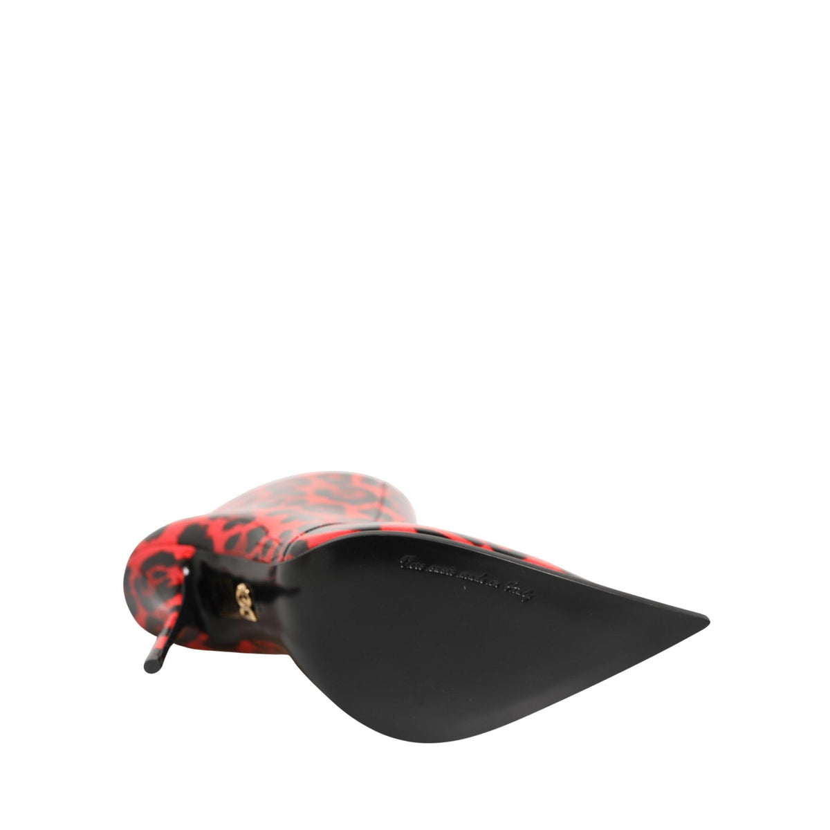 Dolce & Gabbana Red Leopard Cardinale Ankle Boots Shoes