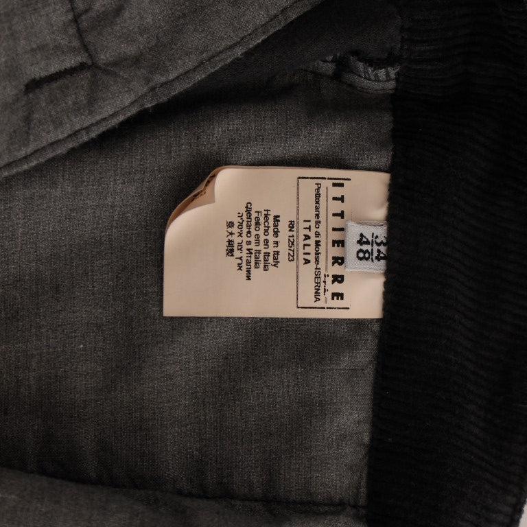 GF Ferre Elegant Black Cotton Corduroy Pants