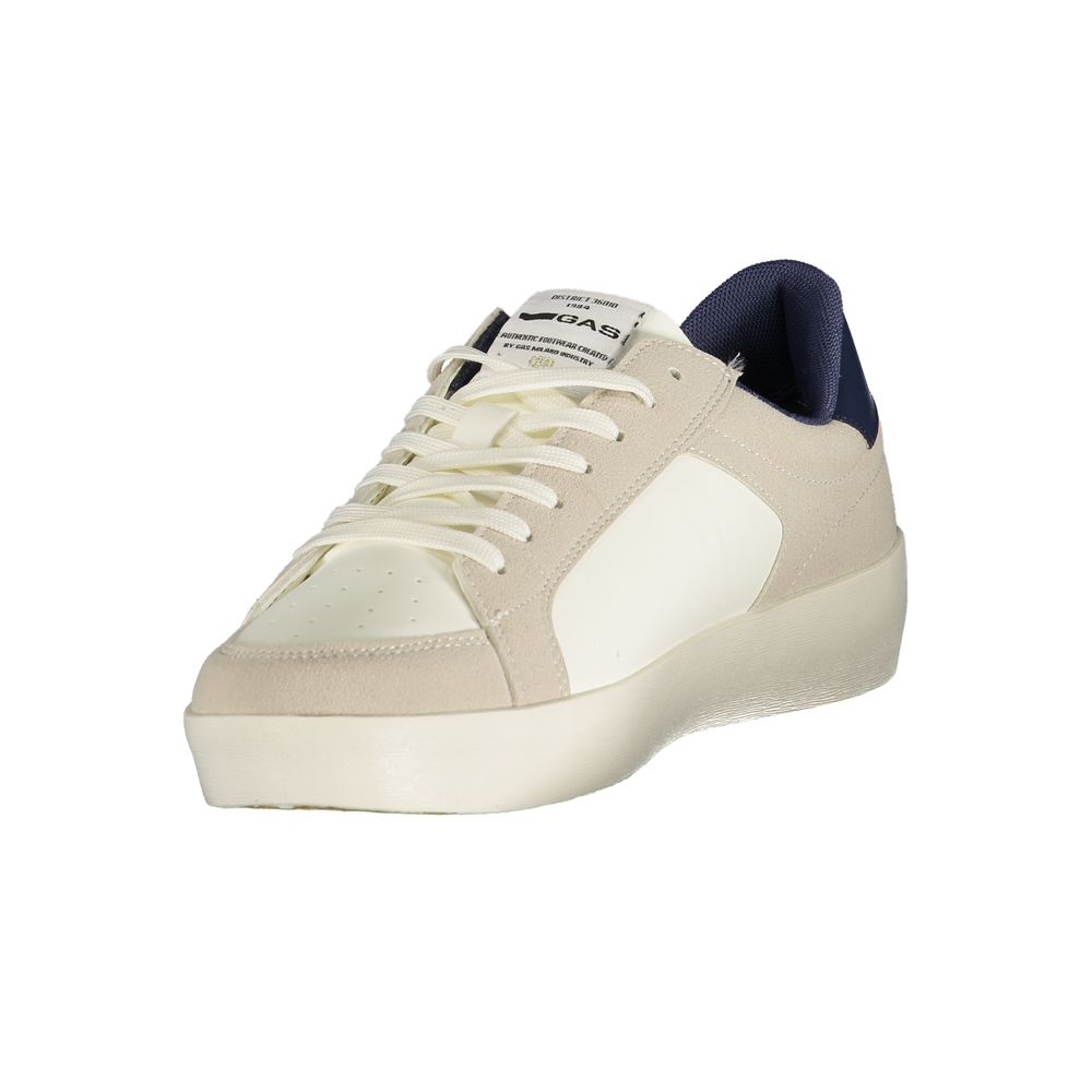 Gas White Polyurethane Men's Sneakers