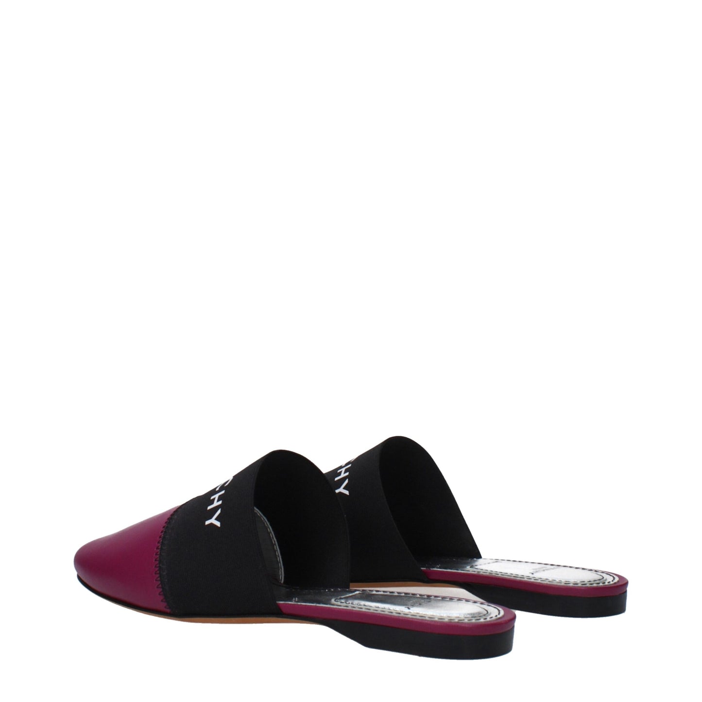 Givenchy Purple Leather Slippers Sandals