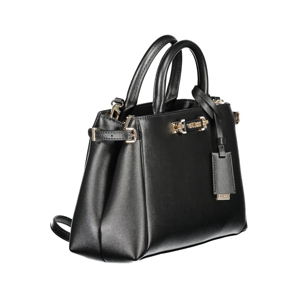 Guess Jeans Nero Poliuretano Women Handbag