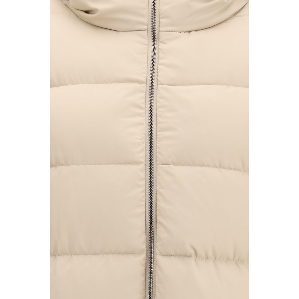 Herno Beige Polyester Full-Length Jacket