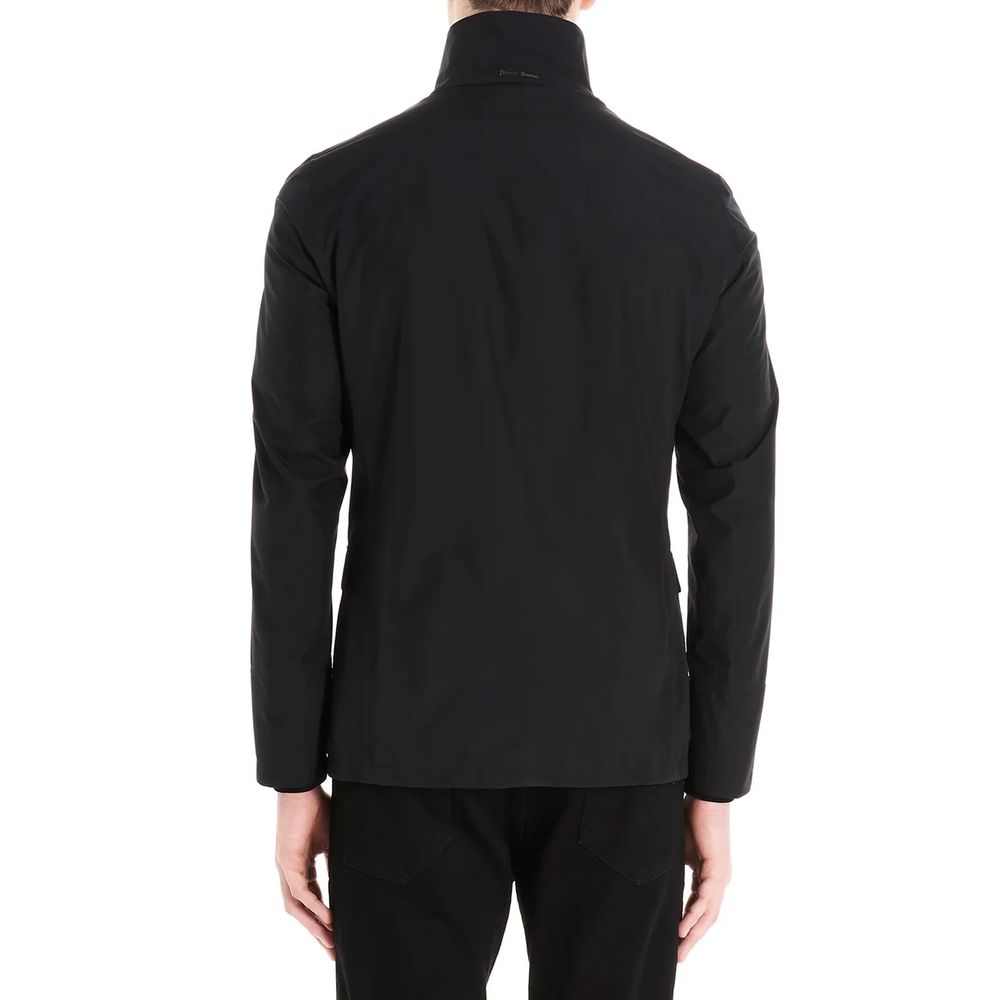 Herno Black Polyester Full-Length Jacket