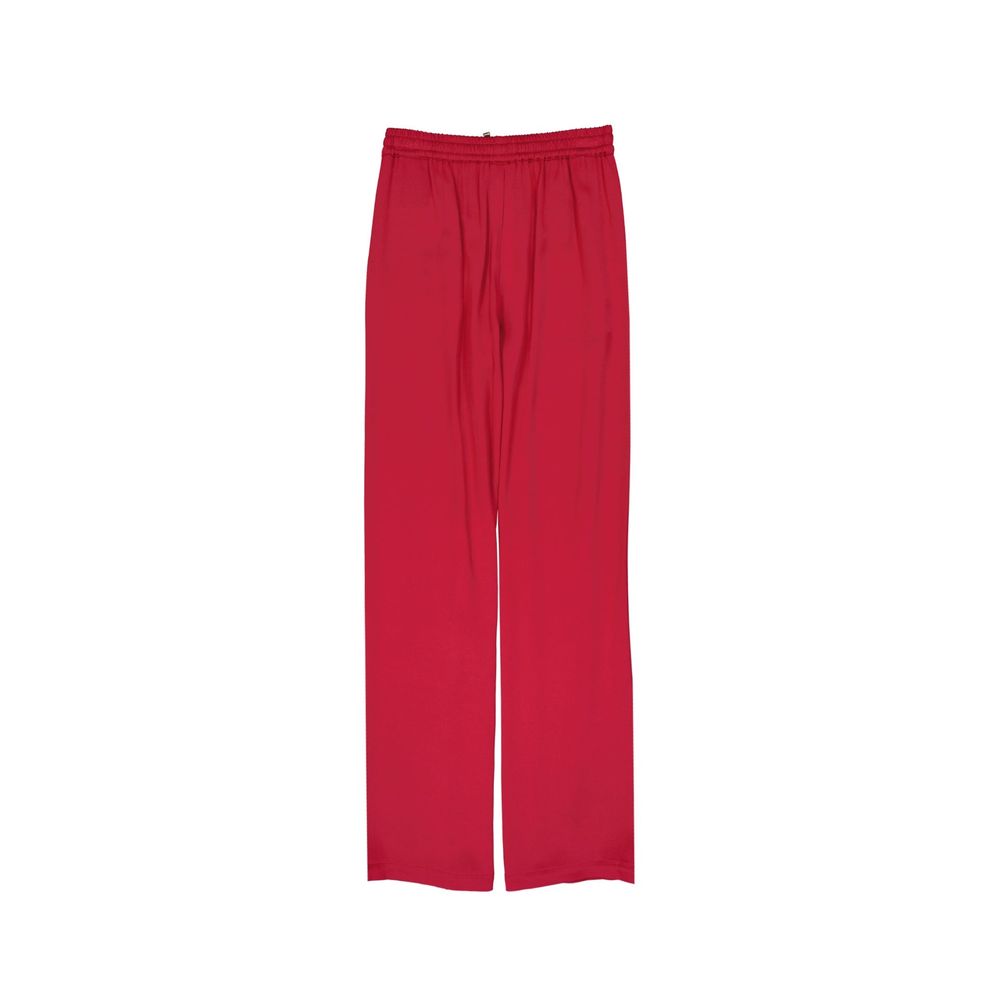 Herno Red Acetate Casual Pants