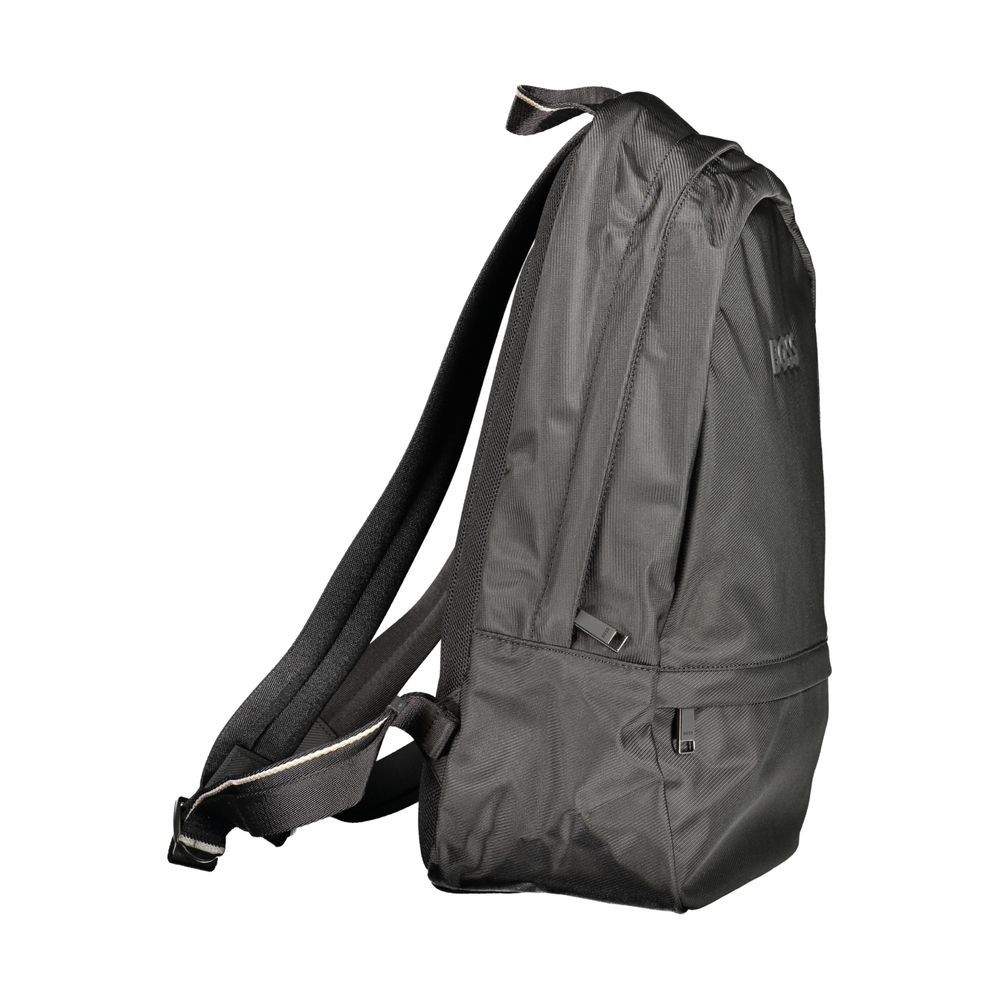 Hugo Boss BO-46701 black polyester backpack for men