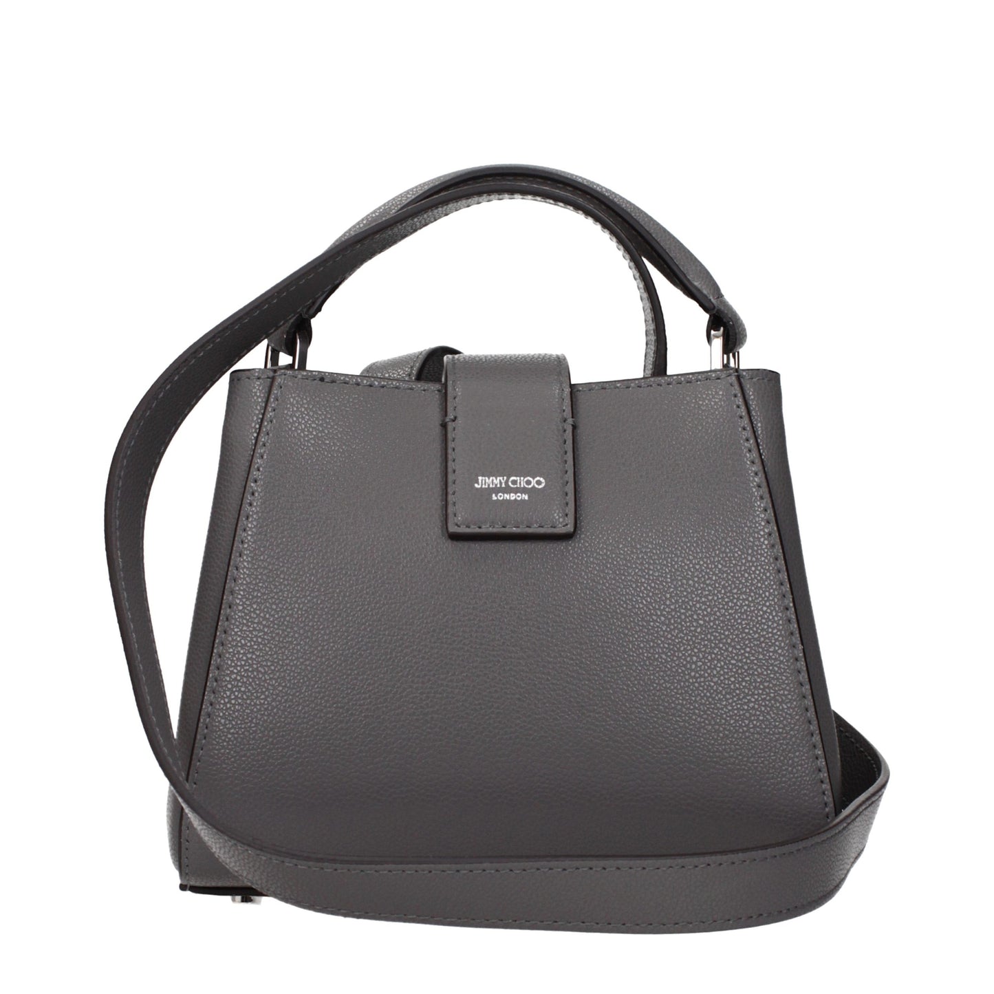 Jimmy Choo Gray Leather Handbag