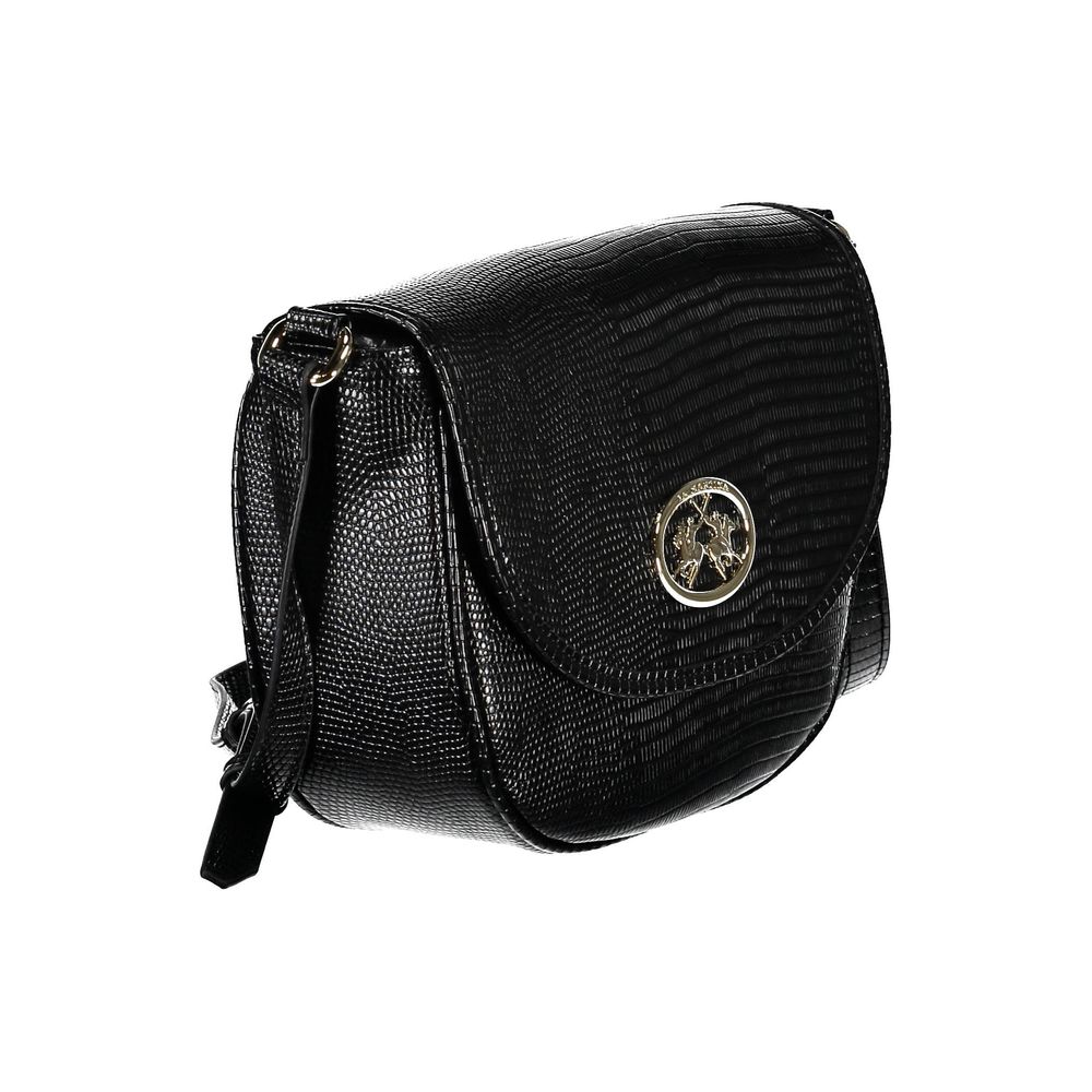 La Martina Black Polyethylene Handbag