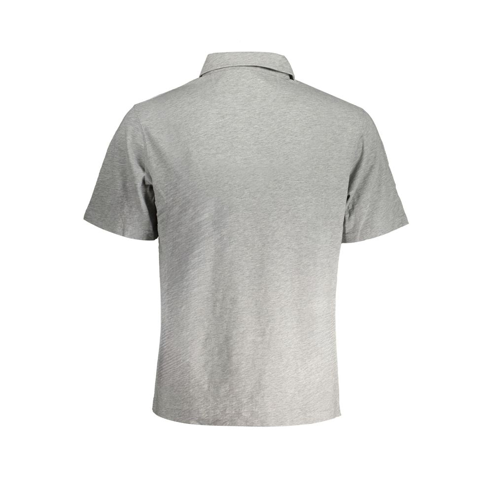 La Martina Grigio Cotton Men Polo Shirt