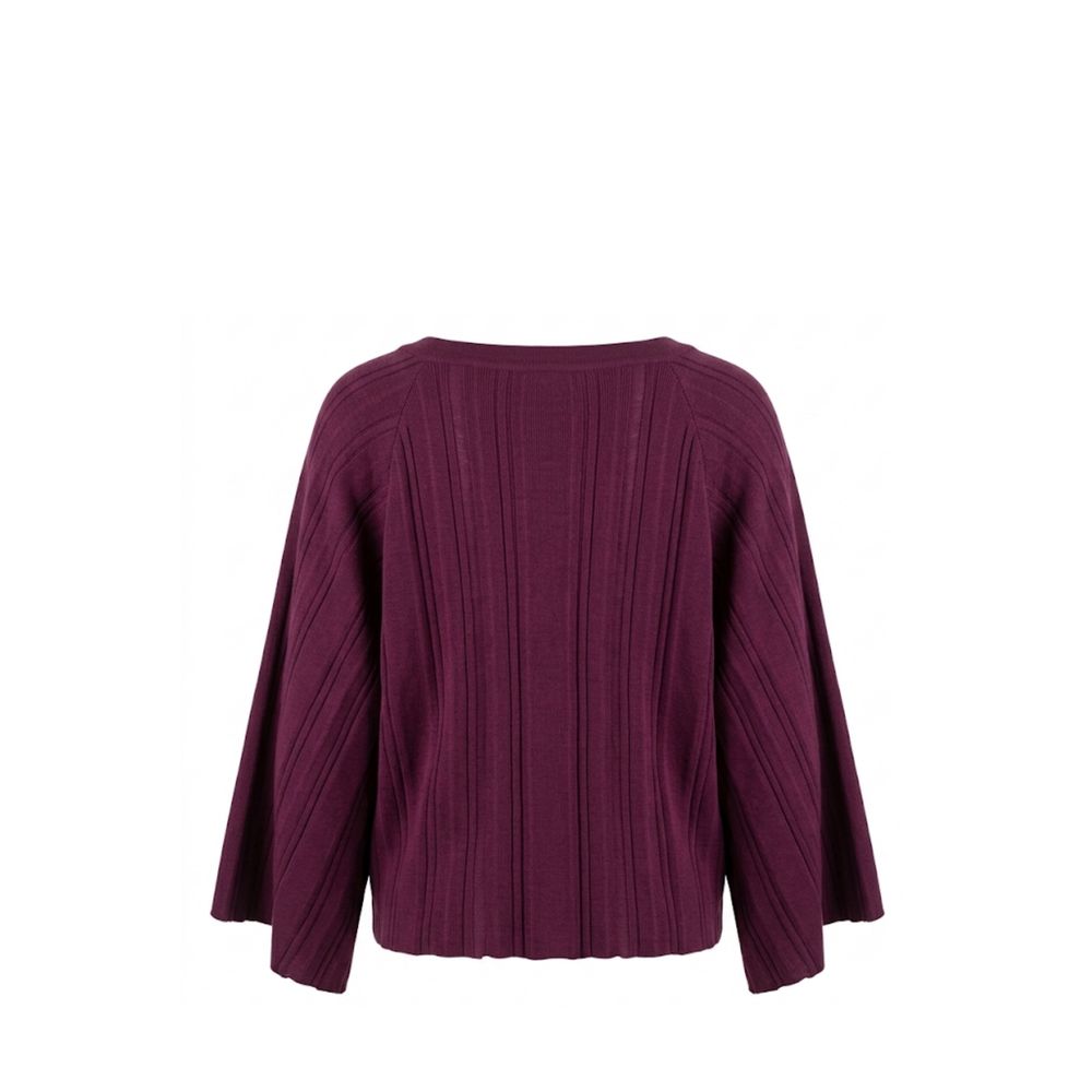 Malo Purple Cotton Women Sweater