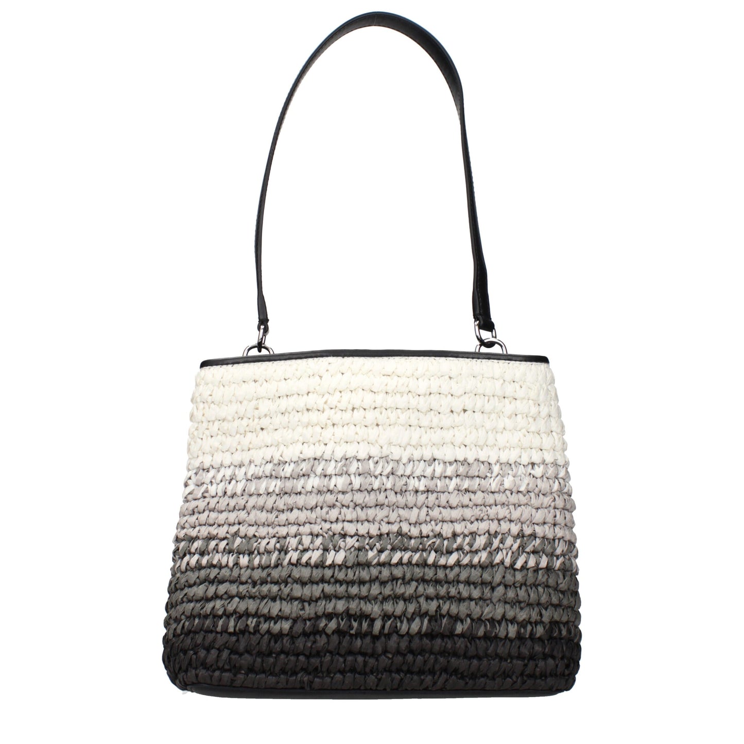Michael Kors Black Raffia Shoulder Bags