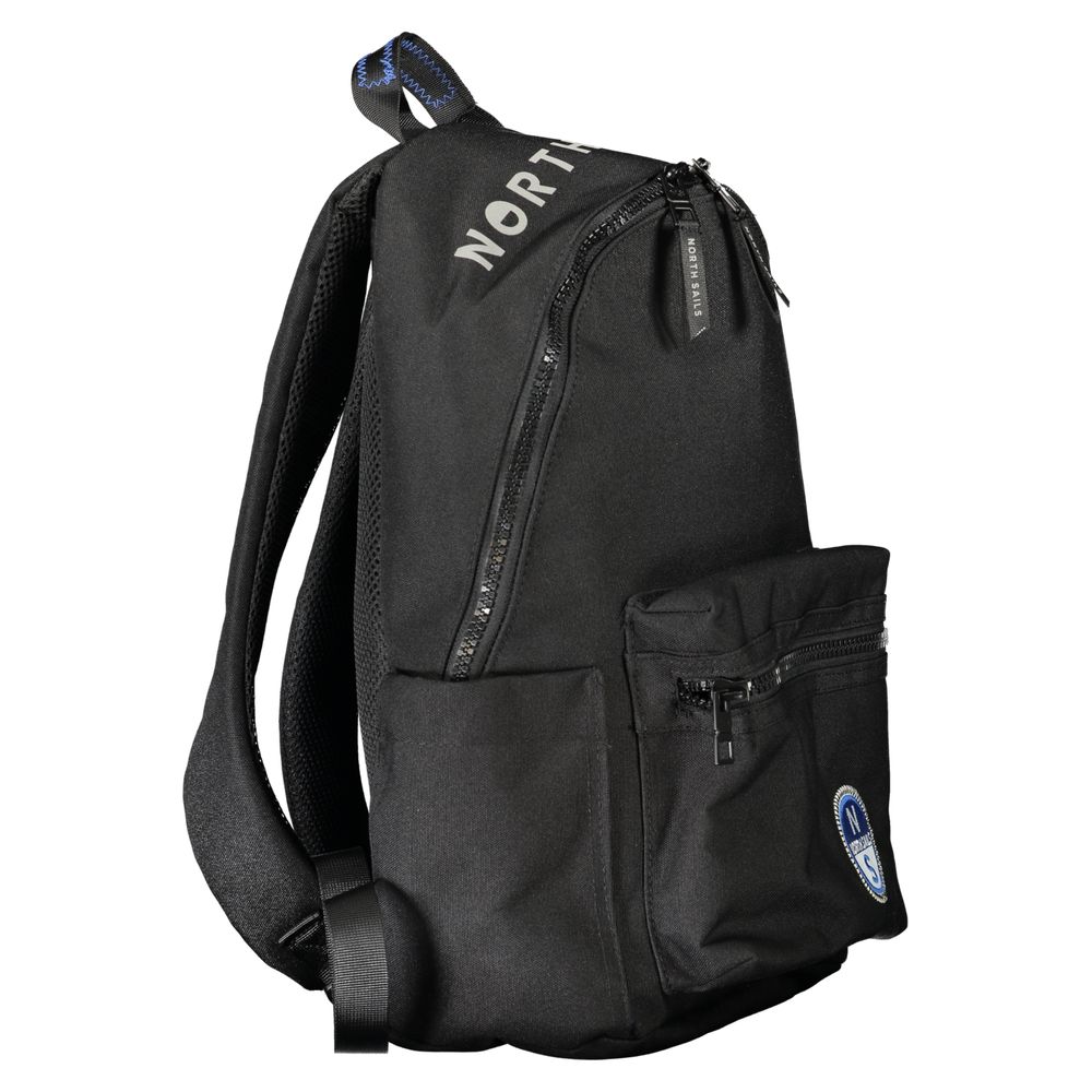 North Sails NO-33604 black polyester backpack for men
