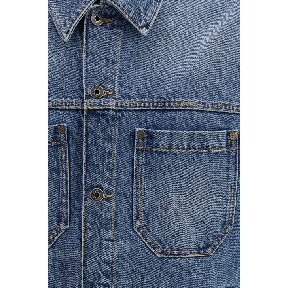 Off-White Blue Cotton Denim Jacket