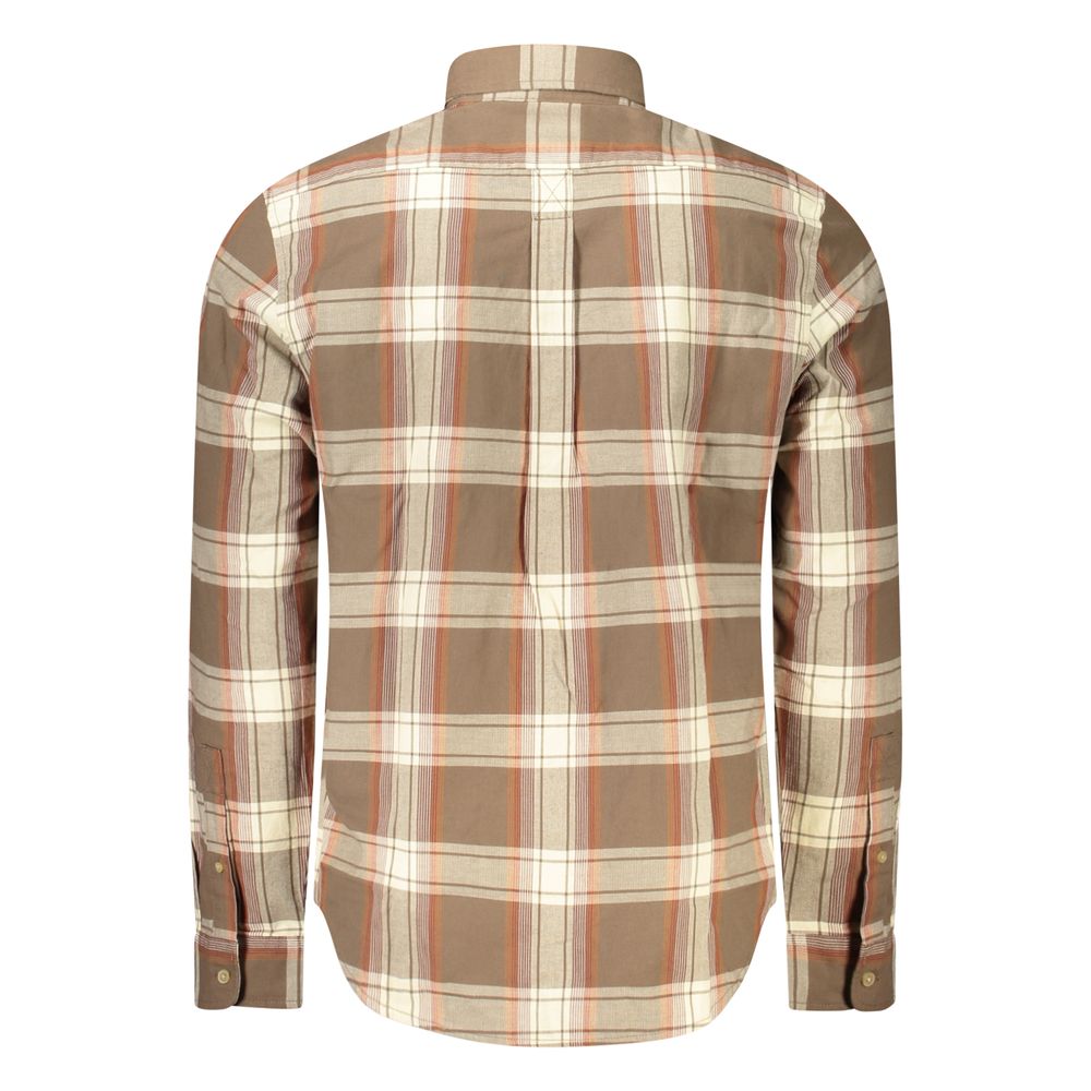 Timberland Brown Cotton Men Shirt