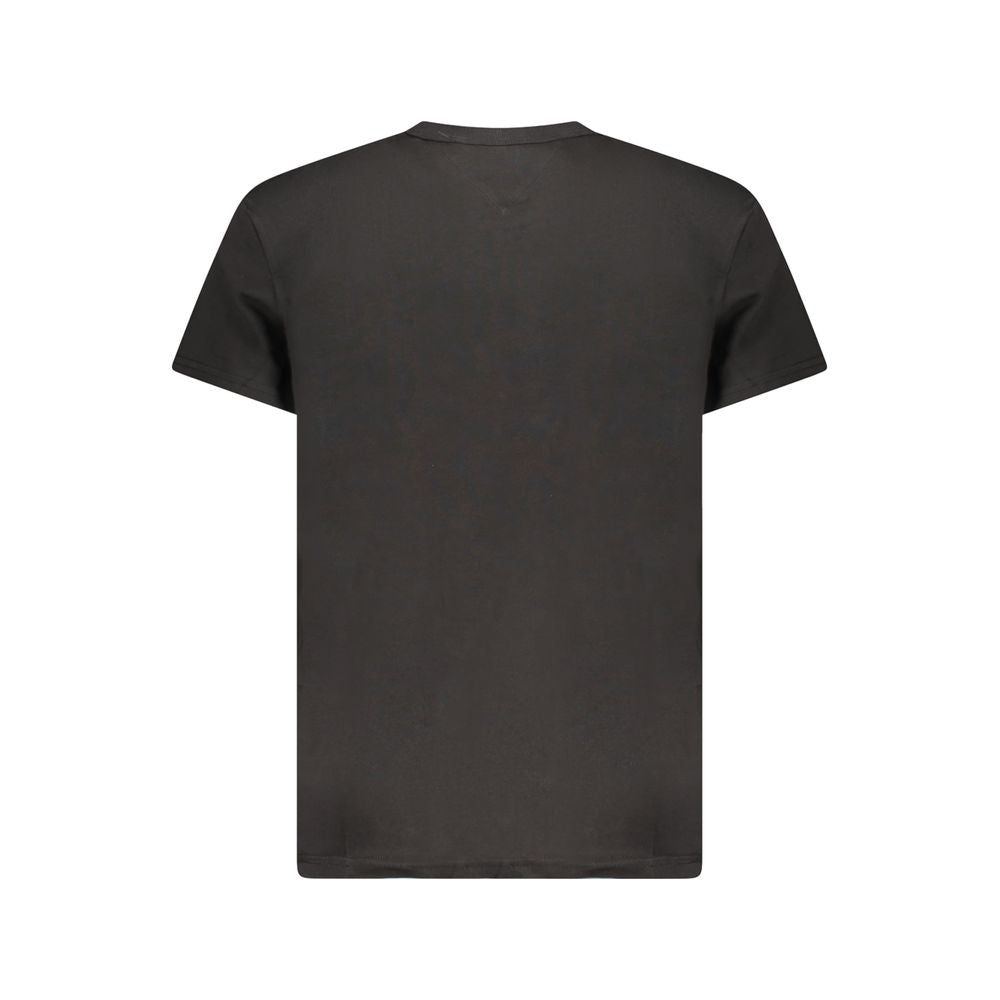 Tommy Hilfiger Black Cotton Men T-Shirt