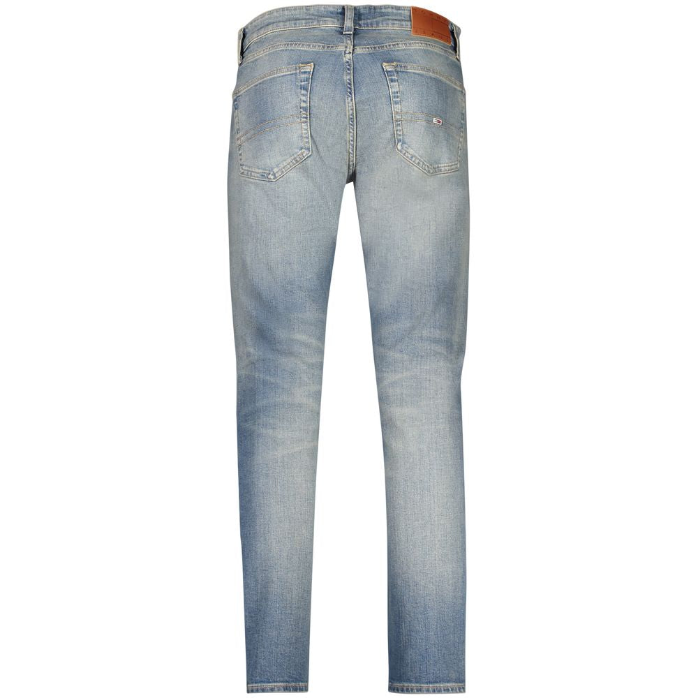 Tommy Hilfiger Blu Cotton Men's Slim Tapered Jeans