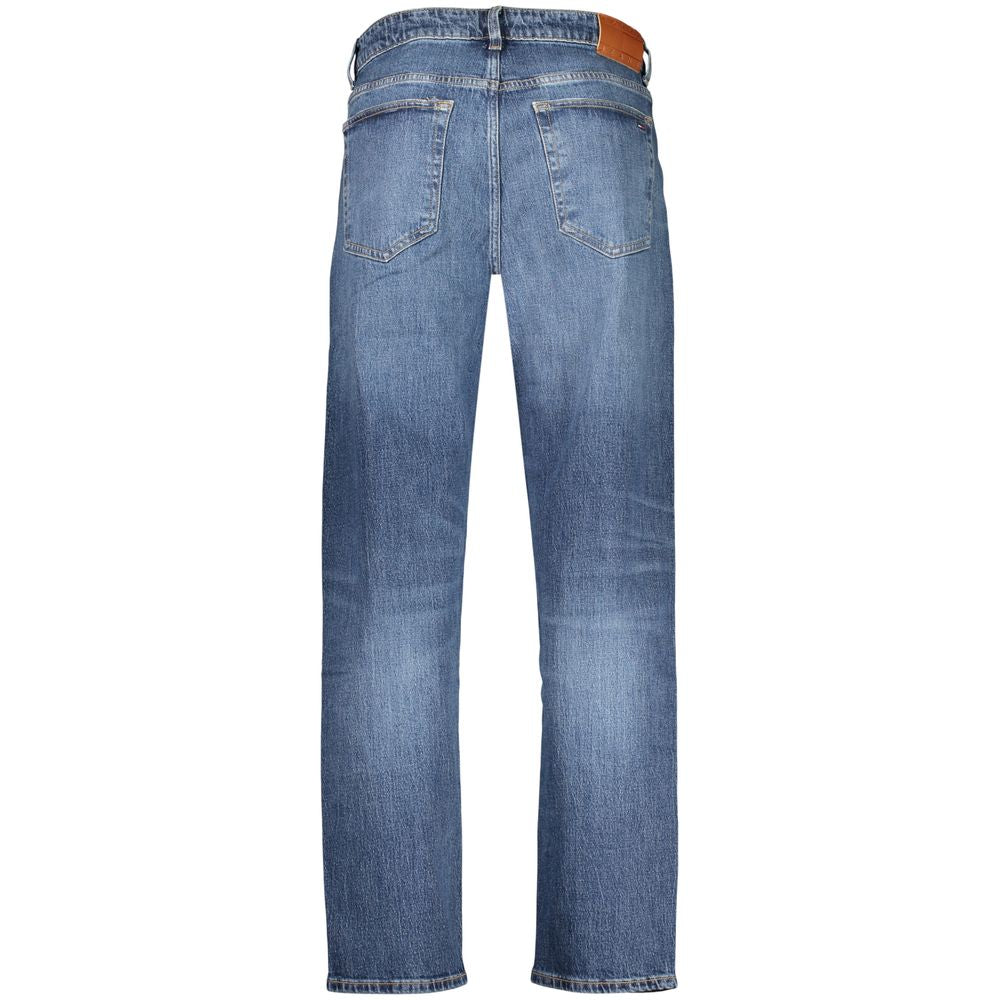 Tommy Hilfiger Blue Cotton Men's Jeans Refined with Tapered Silhouette