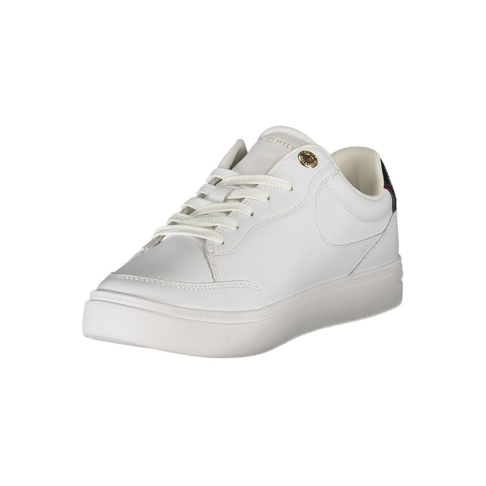 Tommy Hilfiger White Leather Women Sneakers