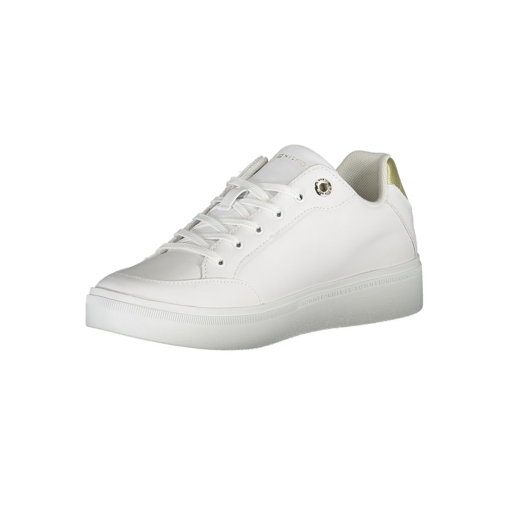 Tommy Hilfiger White Leather Women Sneakers