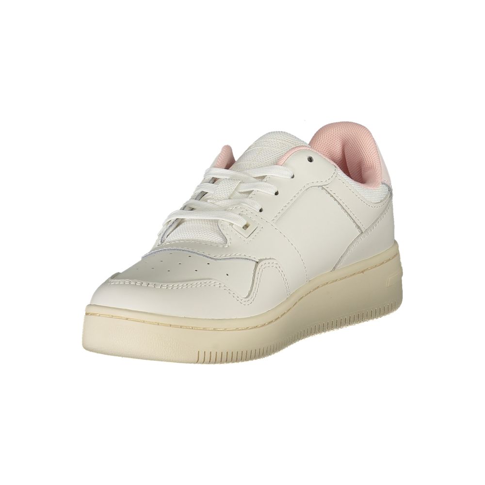 Tommy Hilfiger White Leather Women Sneakers