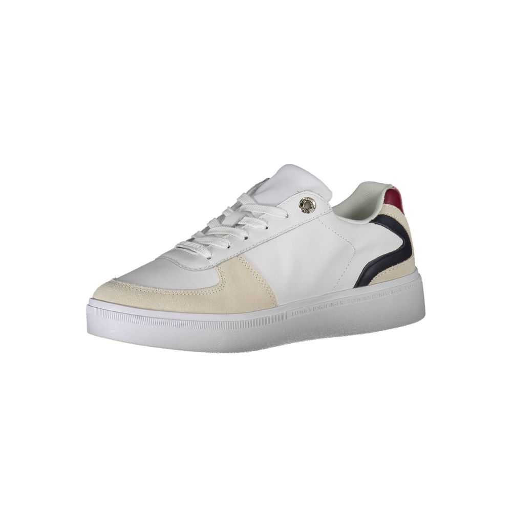 Tommy Hilfiger White Polyester Sneakers