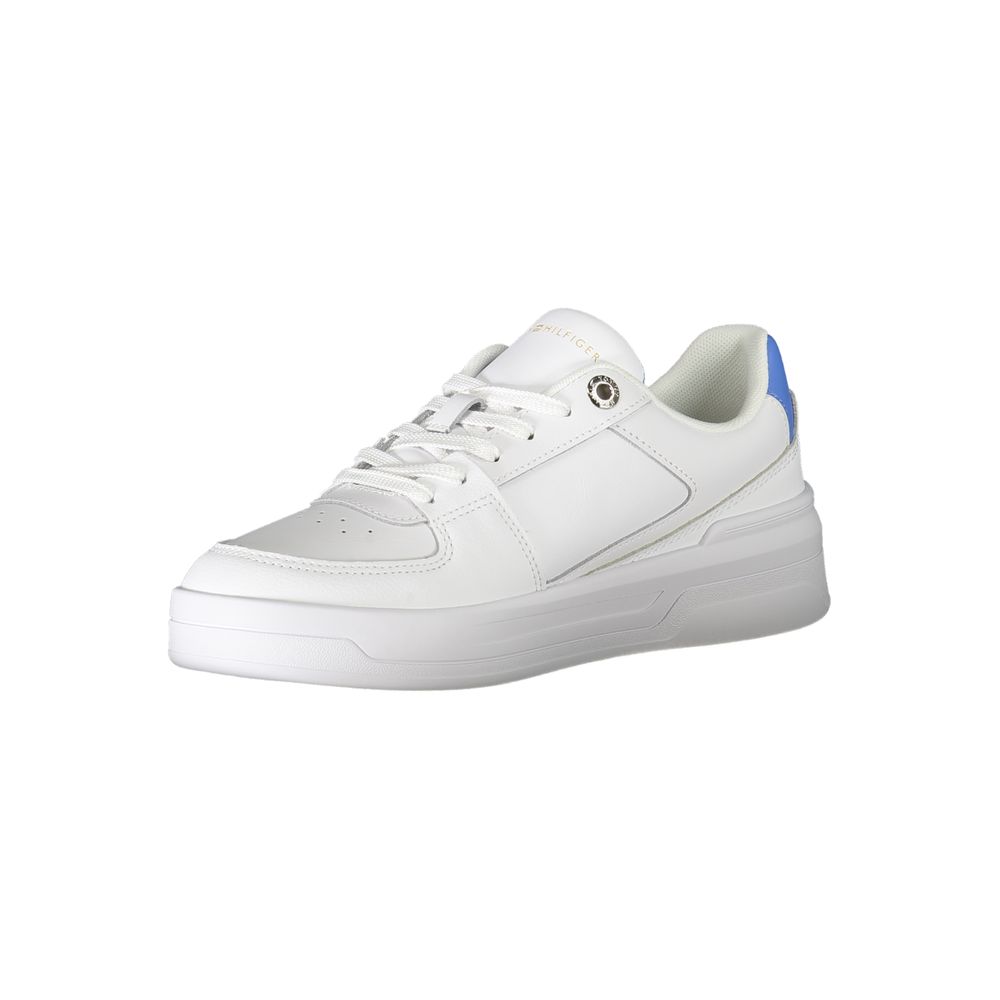 Tommy Hilfiger White Polyester Sneakers