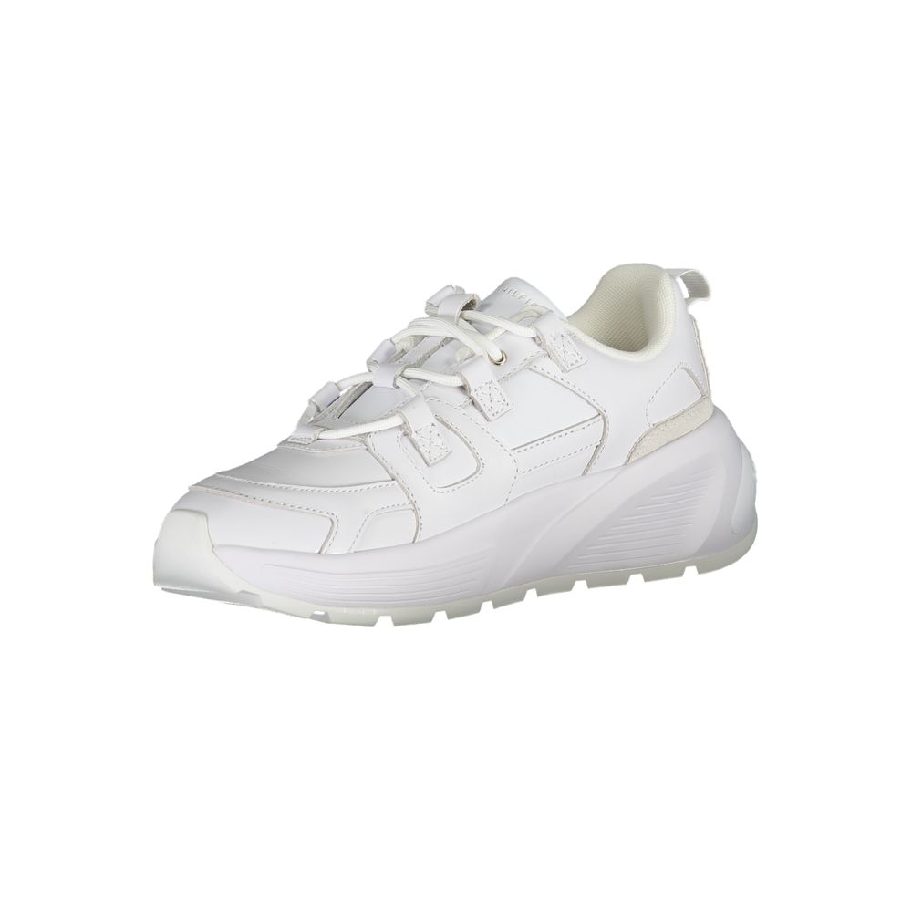 Tommy Hilfiger White Polyester Sneakers