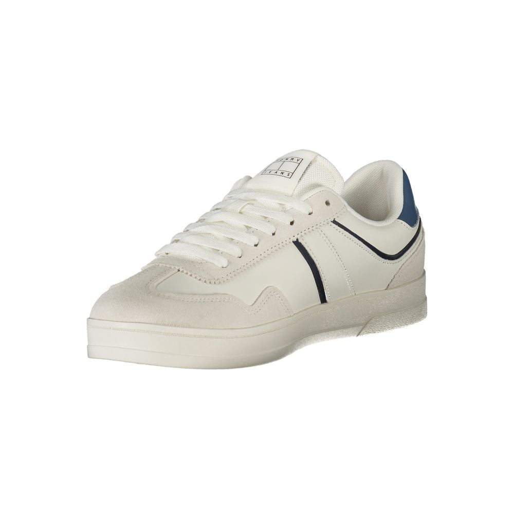 Tommy Hilfiger White Polyurethane Men's Sneaker