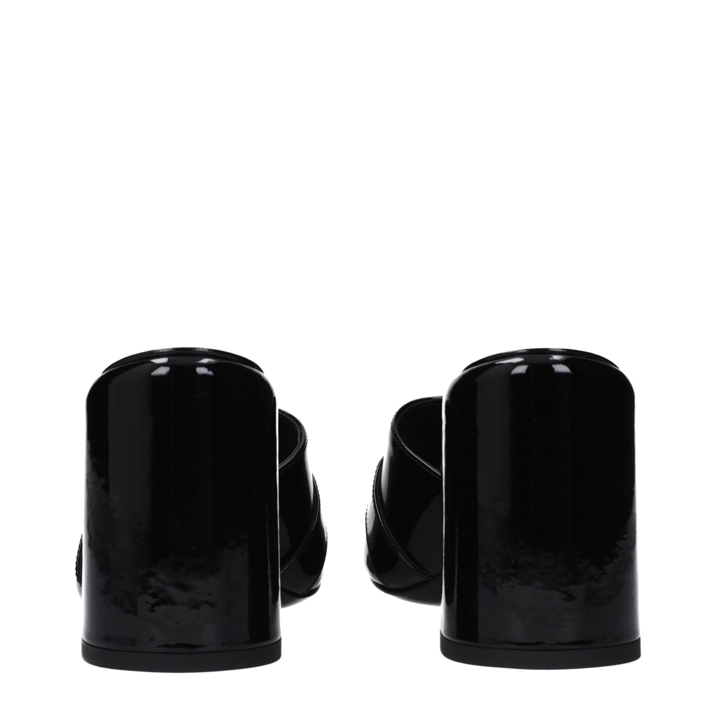 Versace Black Leather Platform Sandals