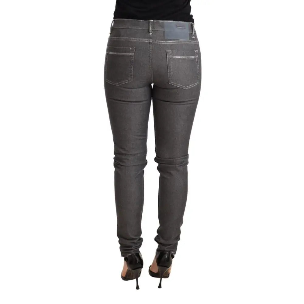 Acht Gray Low Waist Skinny Denim Trouser Jeans