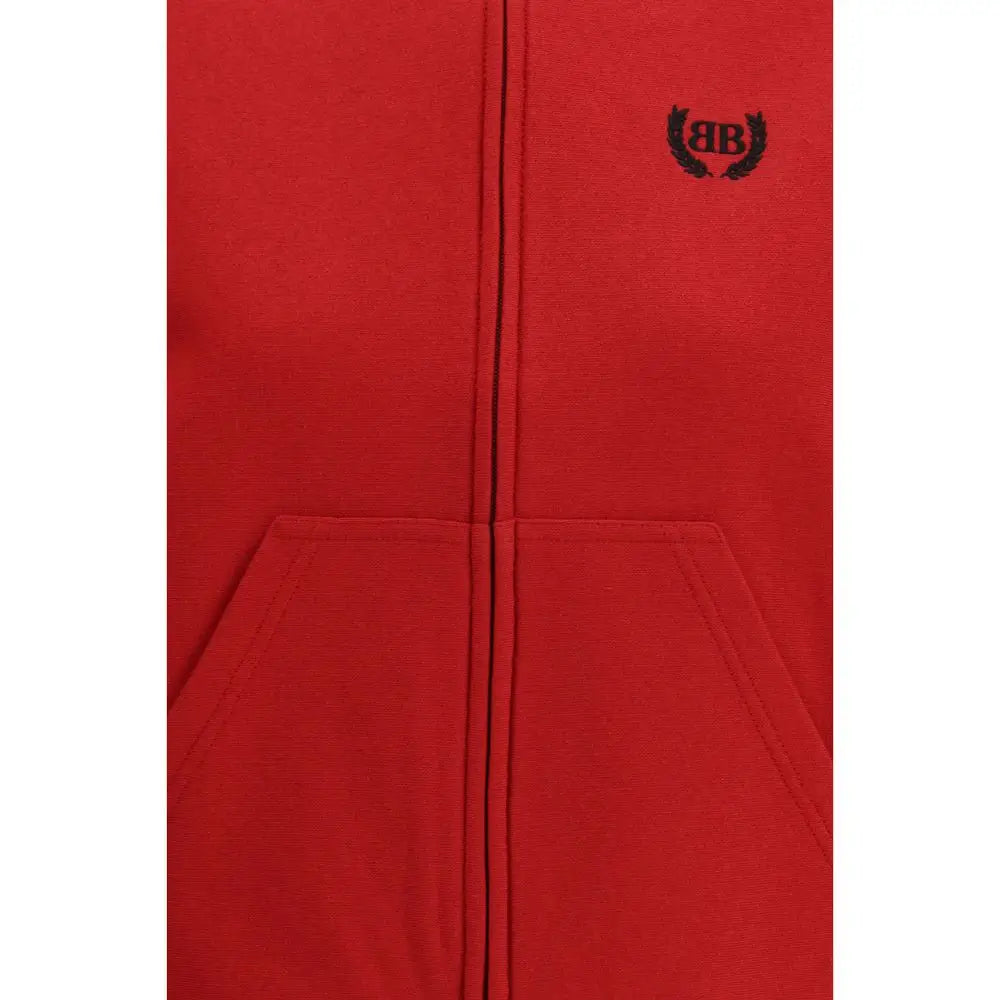 Rød Balenciaga multicolor bomuldssweatshirt med sort logo