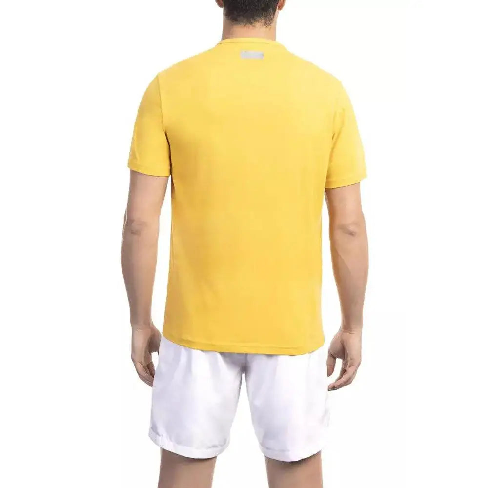 Bikkembergs Yellow Cotton Men T-Shirt