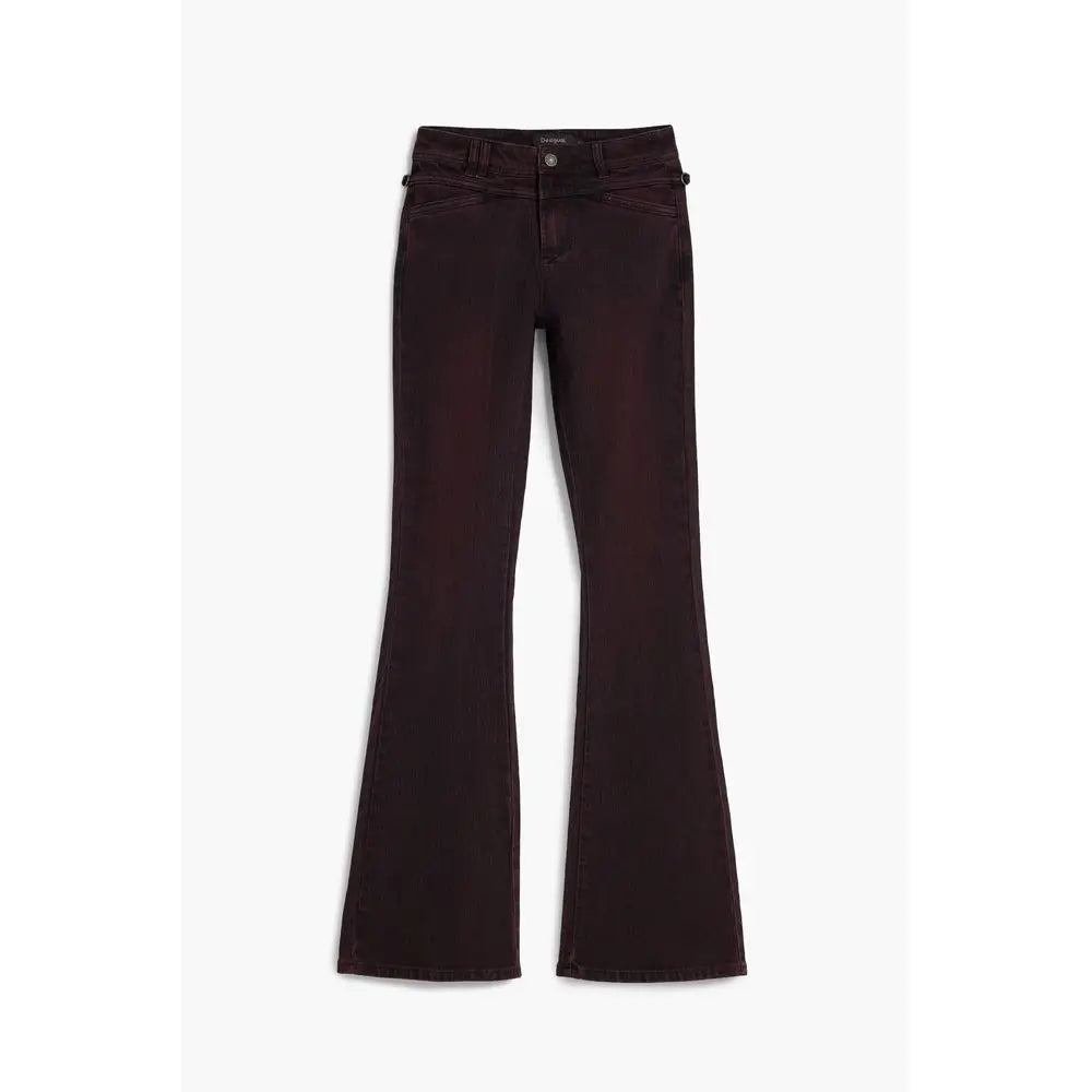 Desigual Purple Cotton Women Jeans - Jeans