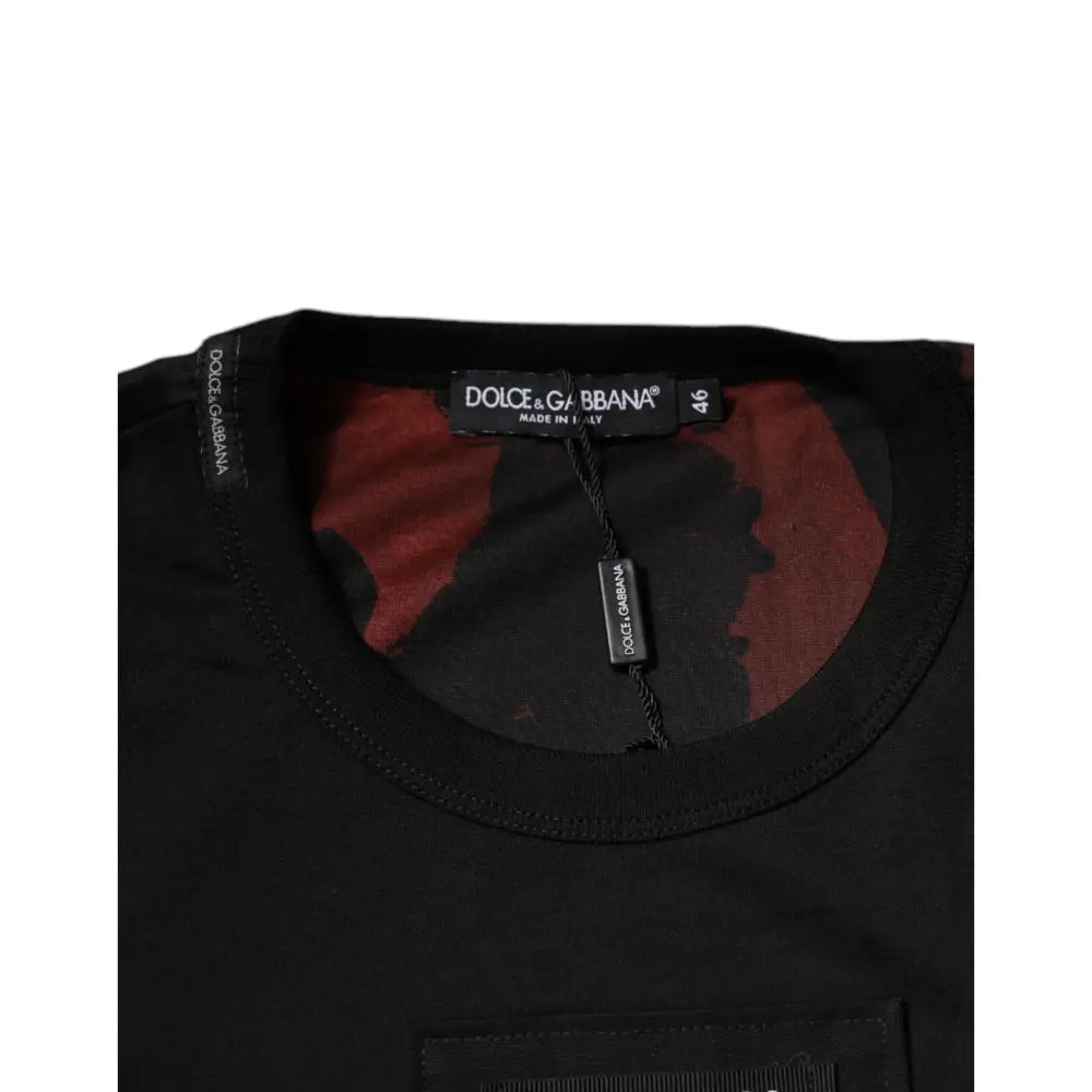 Dolce & Gabbana Multicolor Camouflage Crew Neck T-shirt