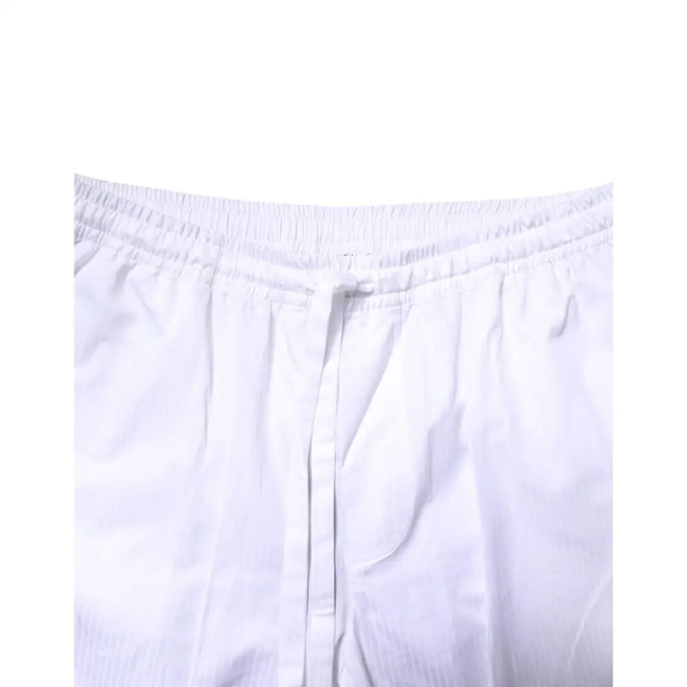 Dolce & Gabbana White Cotton Shirt Pants Pajama Set Sleepwear