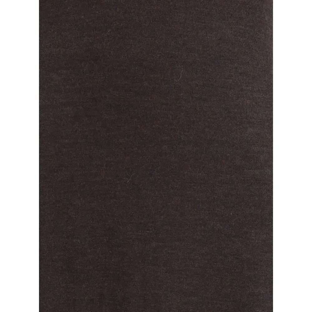 Ferragamo brun fleece uld lang kjole i mørkebrun tekstureret stof. Spar 30-70% på 100% originale brands