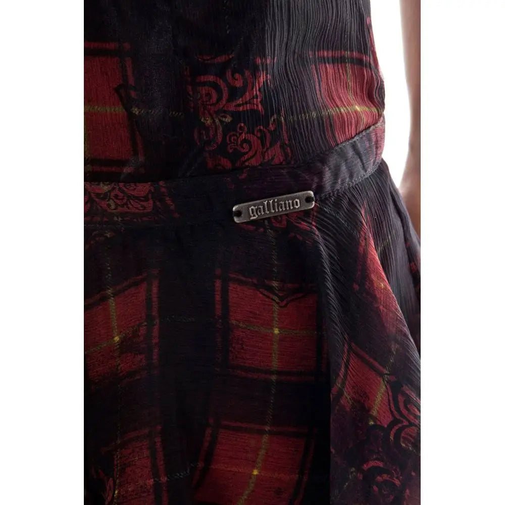 John Galliano Black Silk Women Skirt