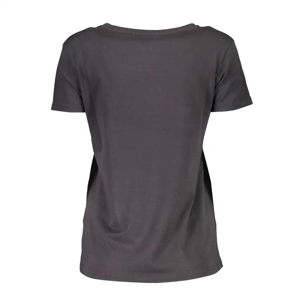 Scervino Street Black Cotton Women T-Shirt - XS