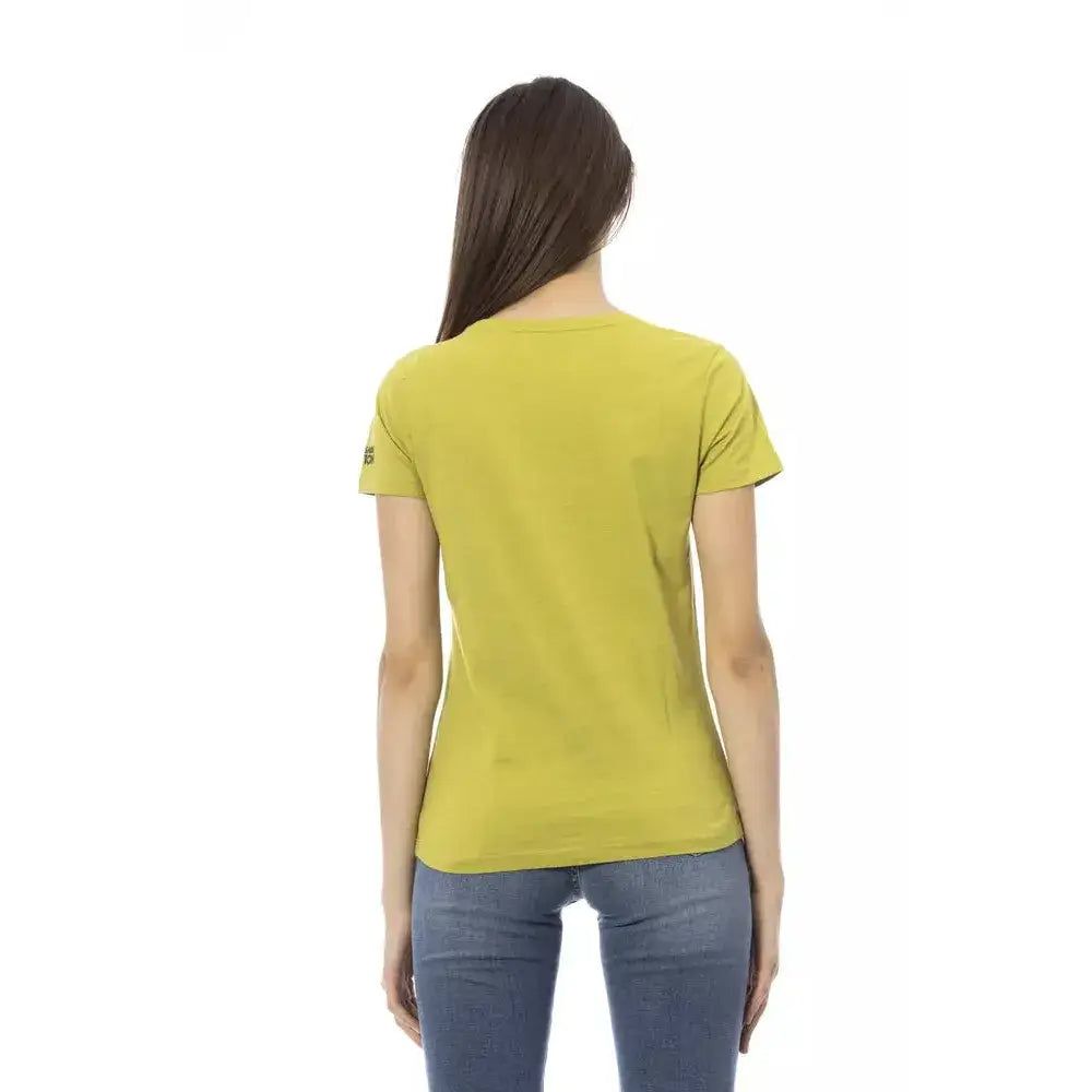 Trussardi Action Green Cotton Women T-Shirt