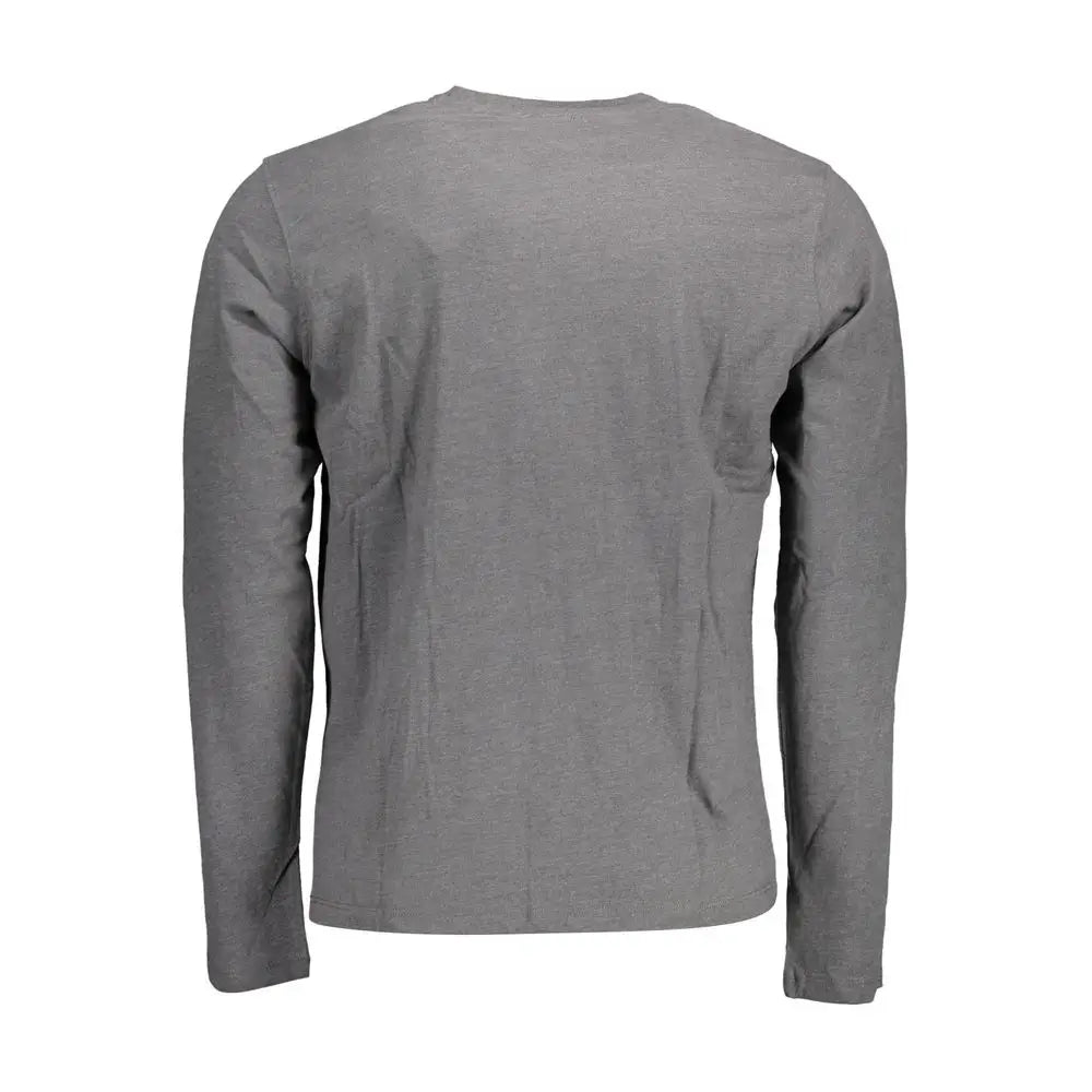 Grigio cotton Polo Assn herre T-shirt i outlet mærkevarer