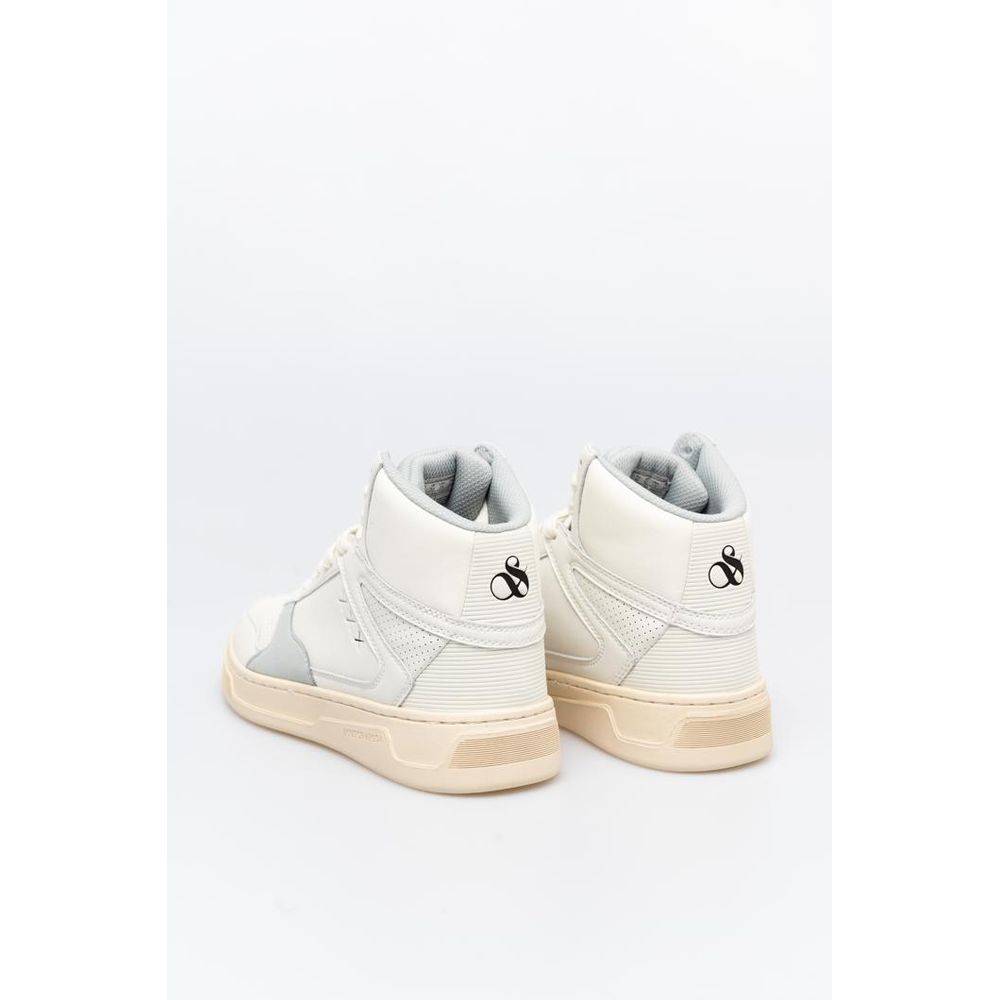 Scotch & Soda White And High Top Sneakers