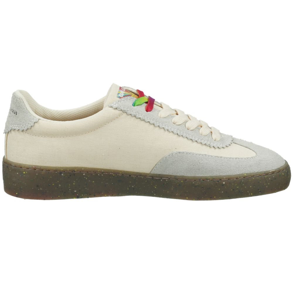 Scotch & Soda White Linen Low Top Sneakers