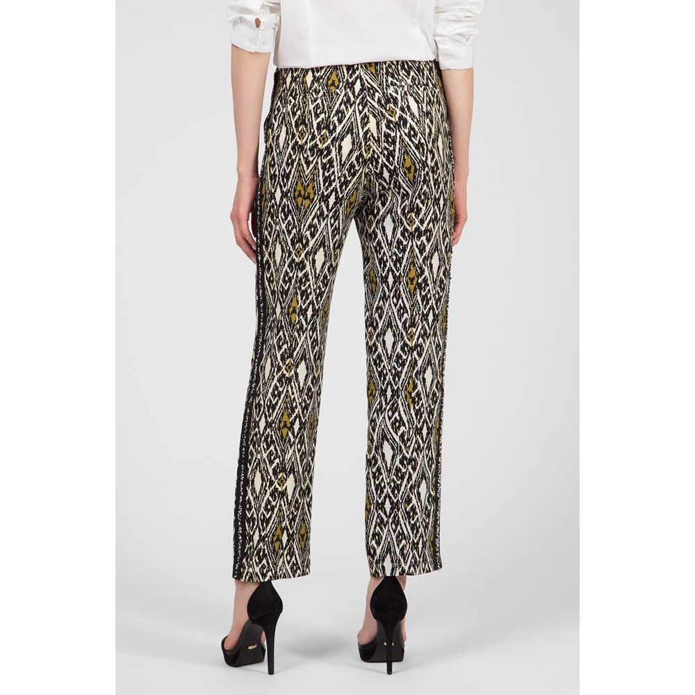 Patrizia Pepe Multicolor Flax Casual Pants