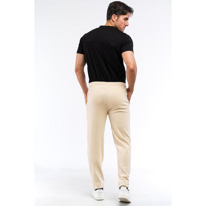 Cavalli Class Beige Cotton Athletic Pants