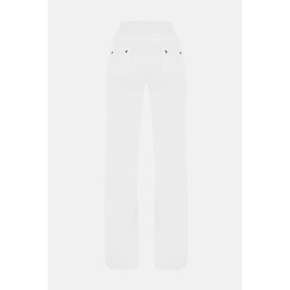 Juicy Couture White Polyester Casual Pants