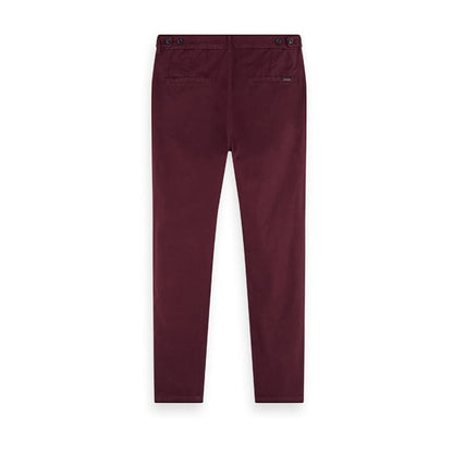 Scotch & Soda Red Cotton Casual Pants