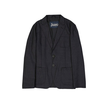 Herno Gray Wool Blazer