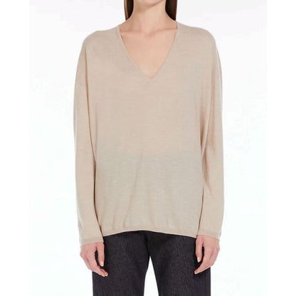 Max Mara Women's Oversized Cashmere Sweater – Beige