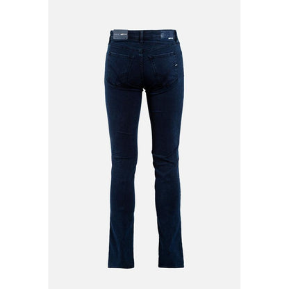 Gas Blue Cotton Slim Fit Jeans