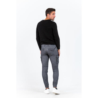 Gas Gray Cotton Cargo Pants